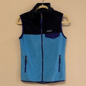 Patagonia Two-Tone Blue Synchilla Fleece Vest